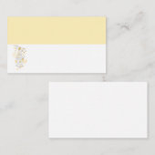 Bigende vogelkooi gele witte plaatjes plaatskaartje (Voorkant / Achterkant)