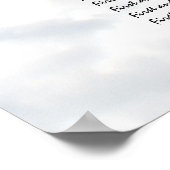 Bigende zegenkaart Bride Groom Bridal Guests Poster (Hoek)