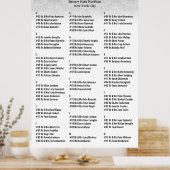 Bigende zitplaats Poster White Floral 36x60 (Keuken)