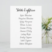 Bigende zitplaats Tabelnummer Namen Lijstblad Programmakaart (Staand voorkant)