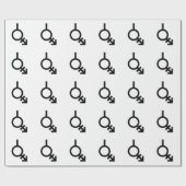 Bigender Androgyn en Neutrois-gendersymbool Cadeaupapier (Vlak)