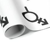 Bigender Androgyn en Neutrois-gendersymbool Cadeaupapier (Rol Hoek)