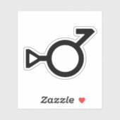 Bigender Derde Geslacht Geslachts Symbool Sticker (Vel)