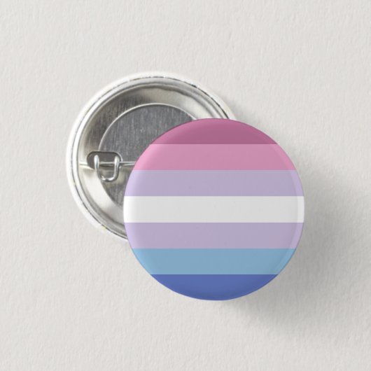 Bigender Flag Badge Ronde Button 3,2 Cm (Voorkant /achterkant)
