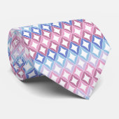 Bigender Flag Diamonds Pride Stropdas (Opgerold)