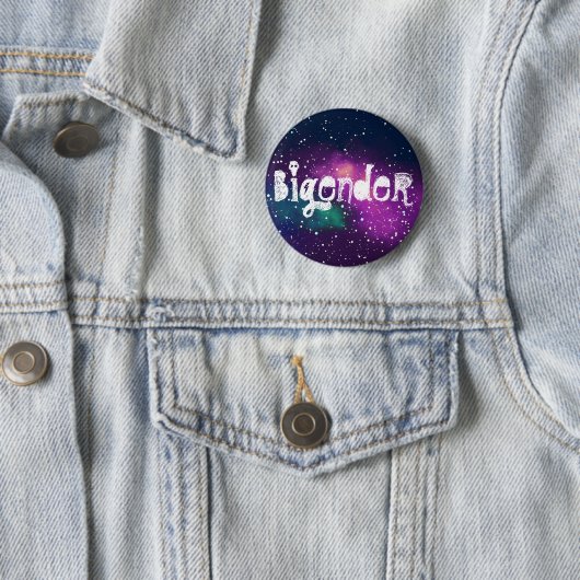 Bigender  Galaxy Identity Ronde Button 5,7 Cm (In situ)