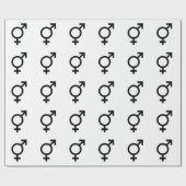 Bigender-gendersymbool Cadeaupapier (Vlak)