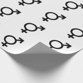 Bigender-gendersymbool Cadeaupapier (Hoek)
