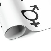 Bigender-gendersymbool Cadeaupapier (Rol Hoek)