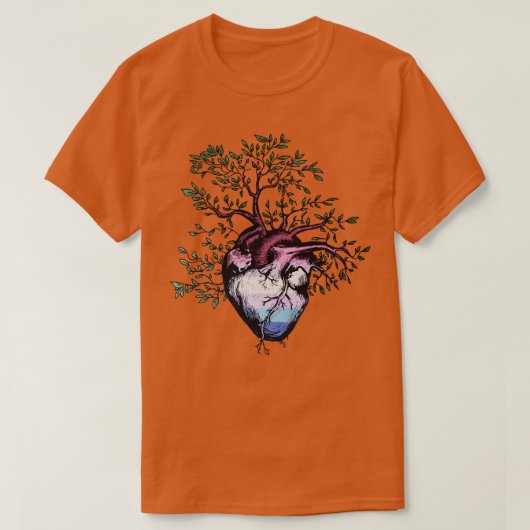 Bigender Heart Tree of Life T-shirt (Design voorkant)