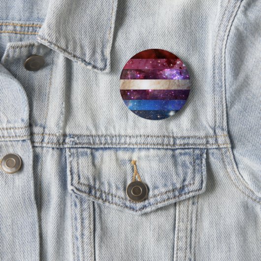 Bigender nebula flag pin ronde button 5,7 cm (In situ)