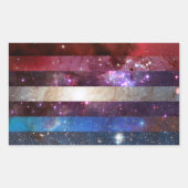 Bigender nevel vlag stickers (Voorkant)