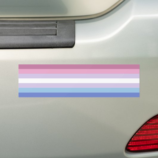 Bigender Pride Bumpersticker (Op auto)