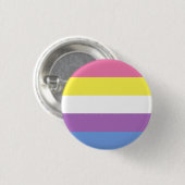 Bigender Pride Button (geel) (Voorkant /achterkant)
