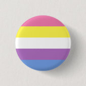 Bigender Pride Button (geel) (Voorkant)