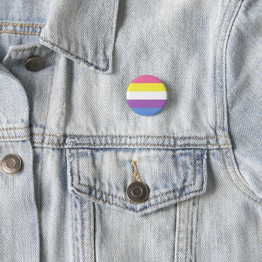 Bigender Pride Button (geel) (In situ)