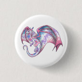 Bigender Pride Dragon Ronde Button 3,2 Cm (Voorkant)