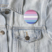 Bigender Pride Flag Keramik Ronde Button 5,7 Cm (In situ)