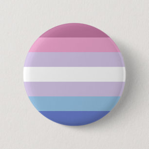 Bigender Pride Flag Keramik Ronde Button 5,7 Cm