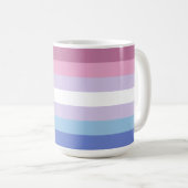Bigender Pride Flag Koffiemok (Voorkant rechts)