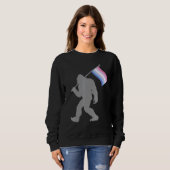 Bigender Pride Flag Monster op Bigender Trui (Voorkant volledig)