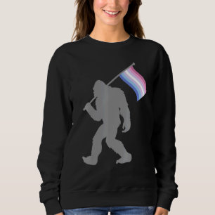Bigender Pride Flag Monster op Bigender Trui