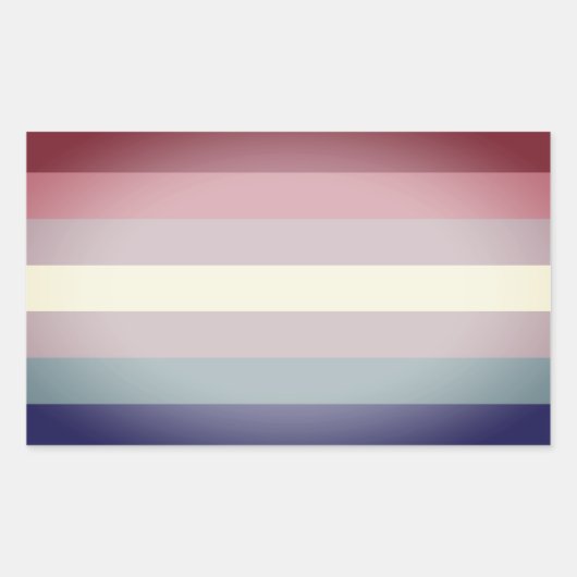 Bigender Pride Rechthoekige Sticker (Voorkant)