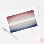 Bigender Pride Rechthoekige Sticker (Envelop)