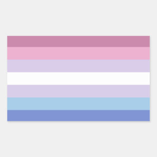Bigender Pride Rechthoekige Sticker