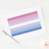 Bigender Pride Rechthoekige Sticker (Envelop)