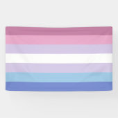 Bigender Pride Spandoek (Horizontaal)