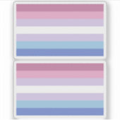 Bigender Pride Sticker (Voorkant)