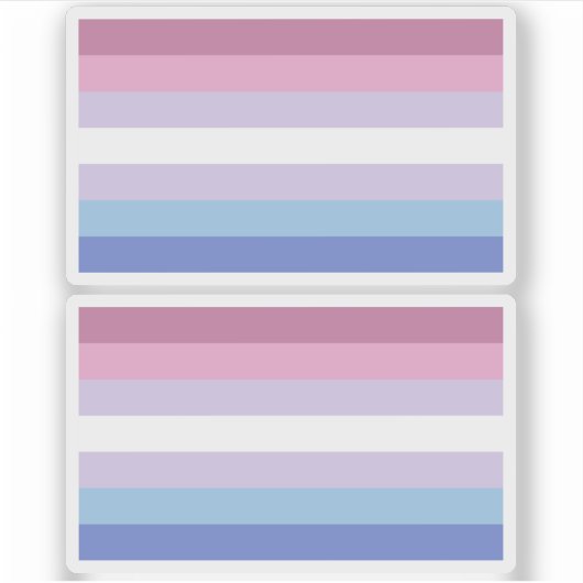 Bigender Pride Sticker (Voorkant)