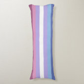 Bigender Pride, Striped Print, LGBTQ Pride Lichaamskussen (Voorkant Verticaal)