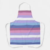Bigender Pride, Striped Print, LGBTQ Pride Schort (Voorkant)