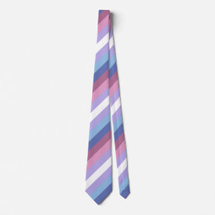Bigender Pride, Striped Print, LGBTQ Pride Stropdas