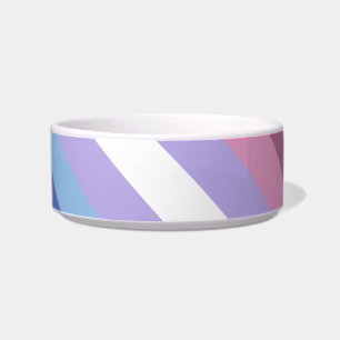 Bigender Pride, Striped Print, LGBTQ Pride Voerbakje