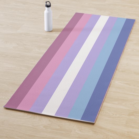 Bigender Pride, Striped Print, LGBTQ Pride Yogamat (In situ)