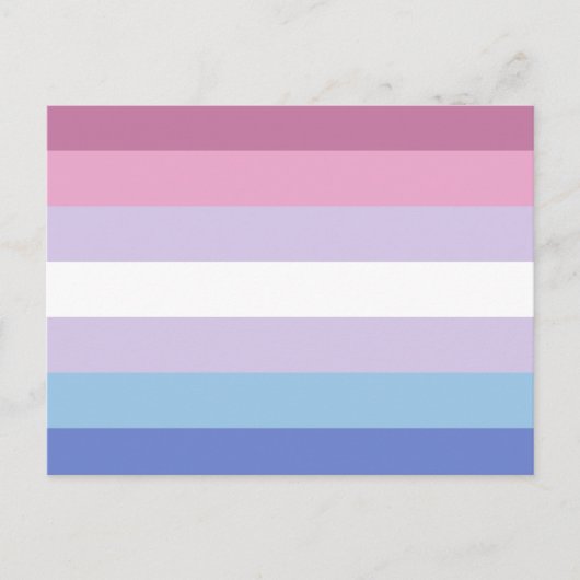 Bigender Pride-vlag Briefkaart (Voorkant)