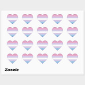 Bigender Pride-vlag Hart Sticker (Vel)