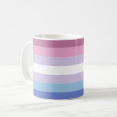 Bigender Pride-vlag Koffiemok (Voorkant links)