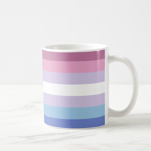 Bigender Pride-vlag Koffiemok (Rechts)