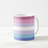 Bigender Pride-vlag Koffiemok (Voorkant rechts)