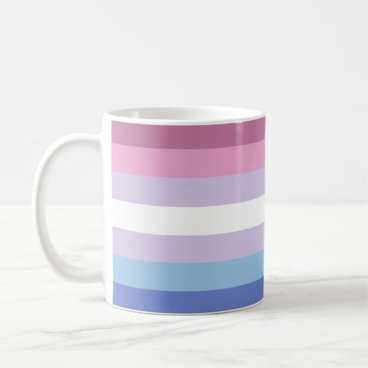 Bigender Pride-vlag Koffiemok (Links)