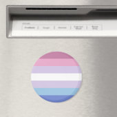Bigender Pride-vlag Magneet (Insitu (Vaatwasser))