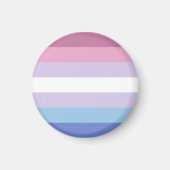 Bigender Pride-vlag Magneet (Voorkant)