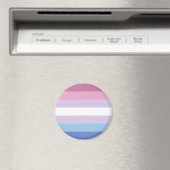 Bigender Pride-vlag Magneet (Insitu (Vaatwasser))