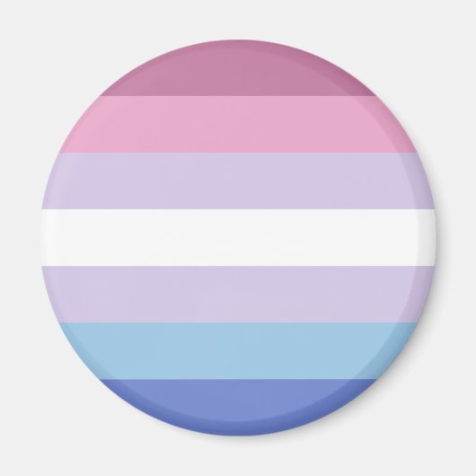 Bigender Pride-vlag Magneet (Voorkant)