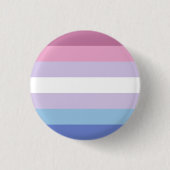 Bigender Pride-vlag Ronde Button 3,2 Cm (Voorkant)