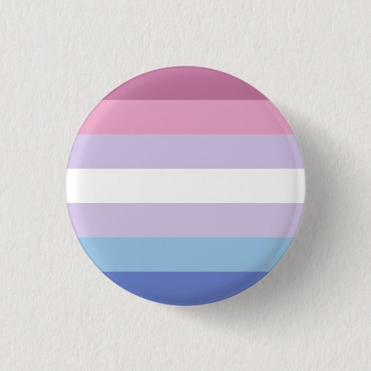 Bigender Pride-vlag Ronde Button 3,2 Cm (Voorkant)